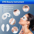 EMS Microcurrent Eye Massager Facial Lifting Device, Low-Frequency Tightening Tool for Eye Corners, Masseter Muscle Relaxation & Facial Slimming