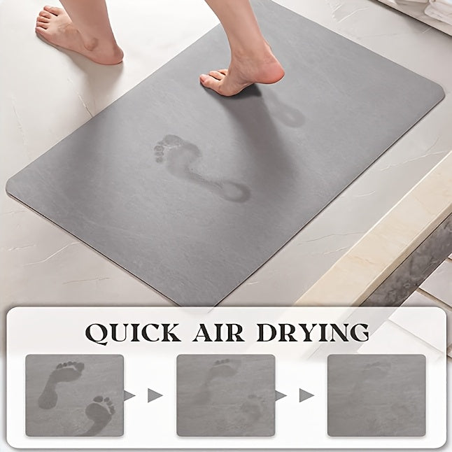 Diatom Mud Mat – Super Absorbent Quick-Dry Non-Slip Floor Mat for Bathroom, Kitchen & Living Room, Flower-Shaped Draining Mat, Home Decor Bath Mat, Multiple Sizes