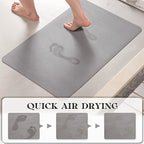 Diatom Mud Mat – Super Absorbent Quick-Dry Non-Slip Floor Mat for Bathroom, Kitchen & Living Room, Flower-Shaped Draining Mat, Home Decor Bath Mat, Multiple Sizes