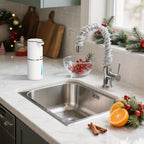 Automatic Soap Dispenser, USB Rechargeable Touchless Electric Soap Dispenser – Wall Mount or Desktop, Bathroom & Kitchen, Black or White