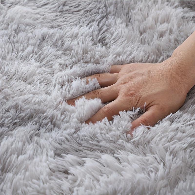 Tie-Dye Plush Fluffy Area Rug for Living Room Bedroom – Soft Non-Slip Indoor Carpet, Water-Absorbent Luxury Shaggy Mat, Modern Home Decor, Multiple Sizes