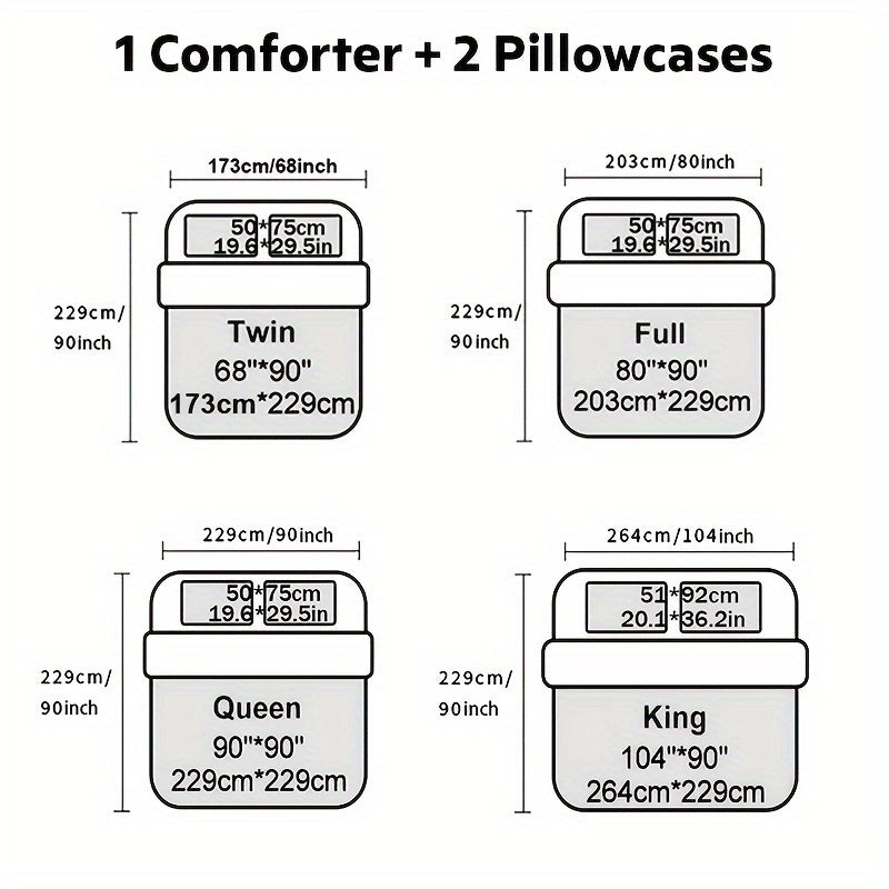 Skull Quilt Set 3 Pcs – Black & Gray Digital Print Comforter with 2 Pillowcases, 180GSM Soft Breathable Bedding for Twin Full Queen King Dorm & Bedroom Decor