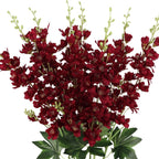 Artificial Delphinium Flowers 6pcs 33.5 Inch Long Stem Faux Snapdragon for Vase, Wedding, Home & Party Decor