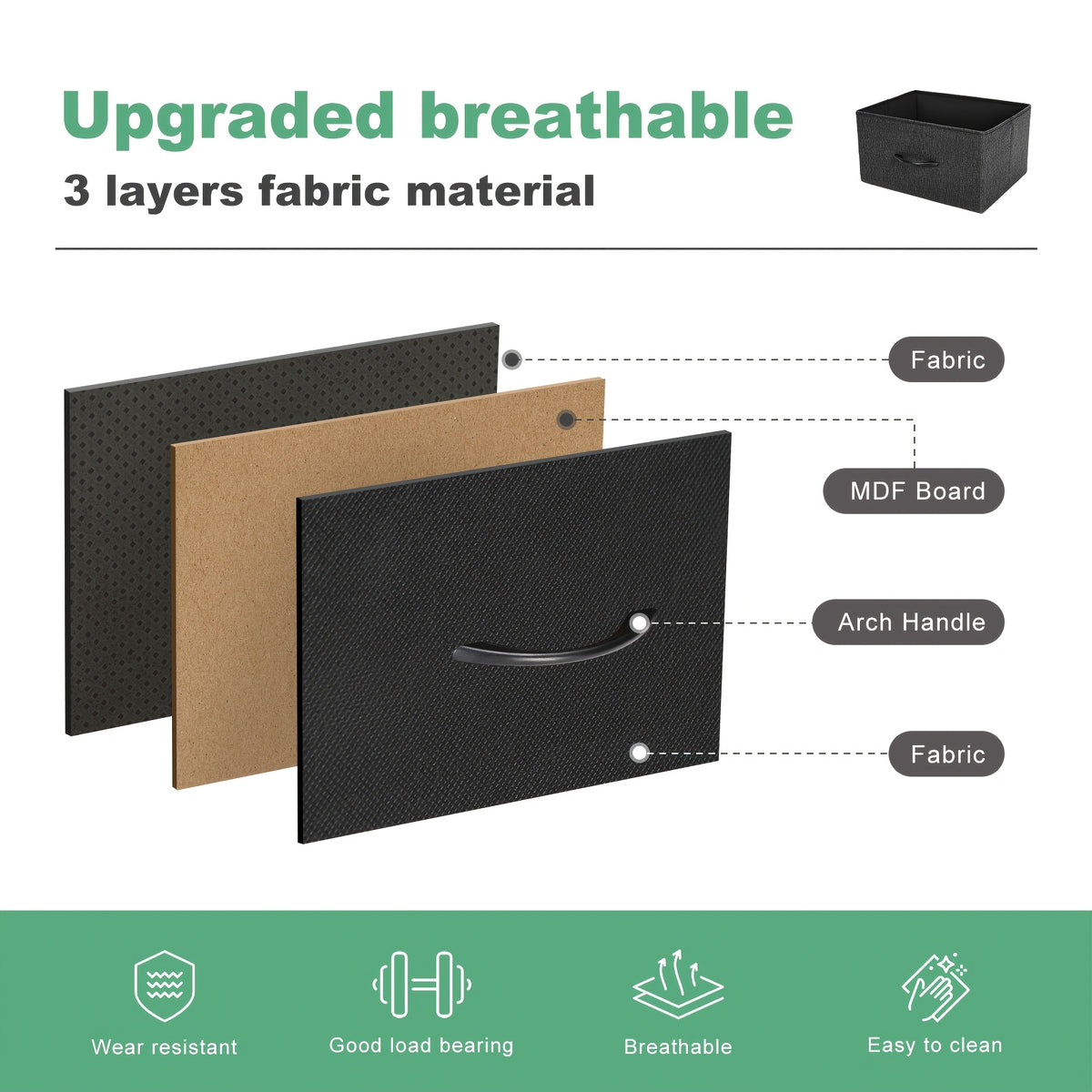 9 Drawer Fabric Dresser with Bins – Tall Chest of Drawers Organizer for Bedroom Closet Hallway Nursery, Steel Frame Wood Top Easy Pull Handles