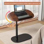 Adjustable Rolling Laptop Desk Mobile Side Table Folding Computer Workstation Home Office Sofa Bedside Coffee Table Mother's Day Gift