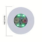 LED Light-Up Cup Coasters 40pcs Colorful Luminous Bottle Stickers Glow Drink Coasters for Parties Weddings Bars Clubs KTV Home Entertainment
