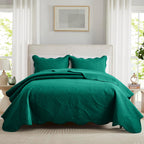 Luxury Quilted Bedspread Set 3 Piece Floral Coverlet with Pillow Shams Breathable Lightweight All Season - Twin Queen King California King 16 Colors
