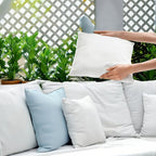 Fluffy Square Pillow Inserts Set of 4 with Zipper, Plump Cushion Stuffer Inserts for Throw Pillow Covers, Sofa, Bed, Patio & Couch, Machine Washable, Available in 14 to 22 Inch Sizes