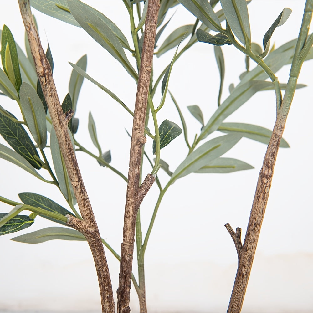 Artificial Olive Tree with Realistic Black Fruits – 4 Heights 47–83 Inch Nordic Mediterranean Faux Plant for Living Room, Kitchen, Hotel & Office | No Maintenance Indoor Decor