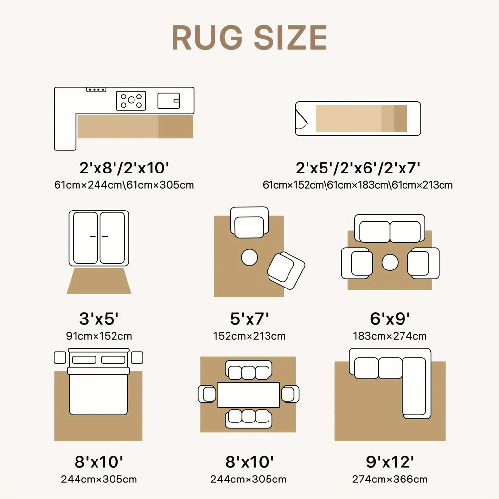 Vintage Retro Area Rug – Machine Washable Non-Slip Low Pile Chenille Print Carpet for Living Room, Bedroom, Dining Room & Home Office, Blue, Multiple Sizes