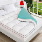 4 Inch Gel Memory Foam Mattress Topper | Dual Layer 2" Gel Foam + 2" Pillow Top, Removable Washable Cover, 8-21" Deep Pocket – Twin, Twin XL, Full, Queen