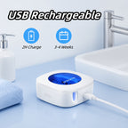 USB Rechargeable Toothbrush Case & Protective Cover – Compact Portable Toothbrush Box with Flip-Top, 200mAh Battery, 4 Colors for Travel Home Dorm & Gifting