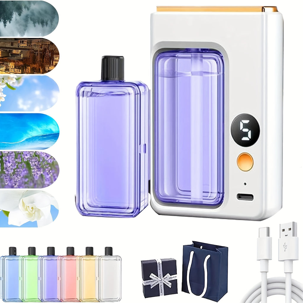 Essential Oil Refill 4-Pack for Aroma Diffusers – Classic Scents Hilton, Gardenia, Shangri-La & True Self | Alcohol-Free Large Capacity Formula | Compatible with All Diffusers for Car & Home Use