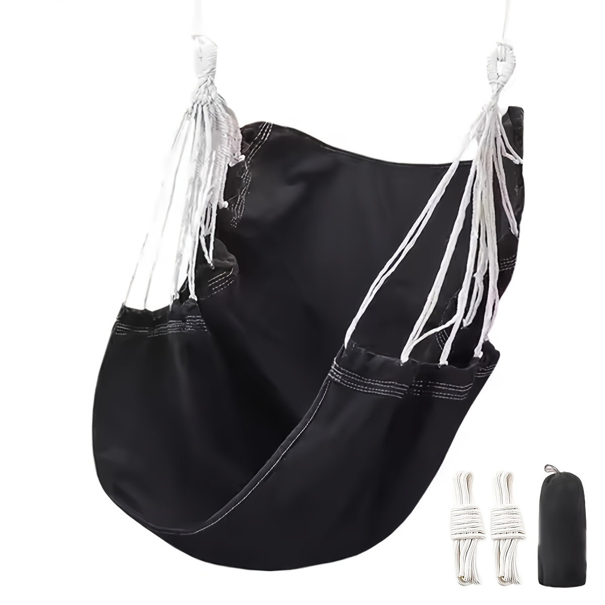 Portable Outdoor Hammock Swing Chair – Sturdy & Comfortable Hanging Chair for Patio, Backyard, Camping & Garden | Blue, Red, Black, White