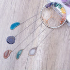 Crystal Dream Catcher Wind Chime Wall Art Handmade Rainbow Beads Tree Motif Boho Wall Hanging for Living Room Bedroom Wedding Christmas Gift
