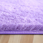 Shaggy Plush Area Rug Soft Non-Slip Fluffy Floor Carpet for Living Room Bedroom Bedside 6 Colors 4 Sizes