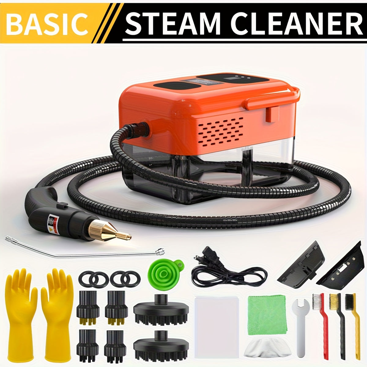Portable Steam Cleaner 2500W High-Temperature High-Pressure Household Cleaner – 9-Speed Carpet & Floor Steam Mop with 1200ml Tank, Handle Switch, 3 Models: Basic, Upgraded & Intelligent