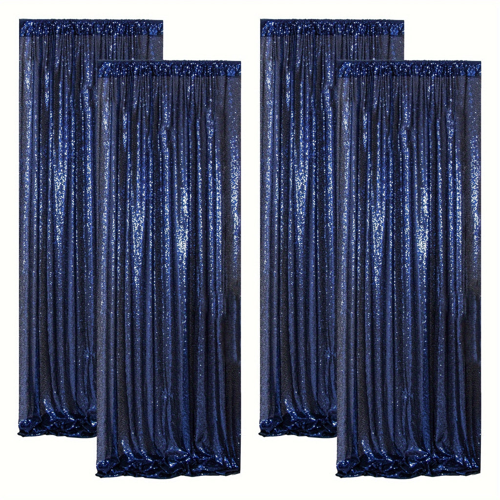 Sequin Backdrop Curtains – Glitter Party & Wedding Background Panels, 2ft×8ft per Panel, 4/6/8 Panel Sets, 29 Colors for Birthday, Stage, Bridal & Event Decor