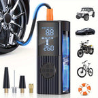 Cordless Tire Inflator 210PSI 22-Cylinder Digital Pressure Gauge Rechargeable LED Light Portable Air Pump for Car Motorcycle Bicycle Ball