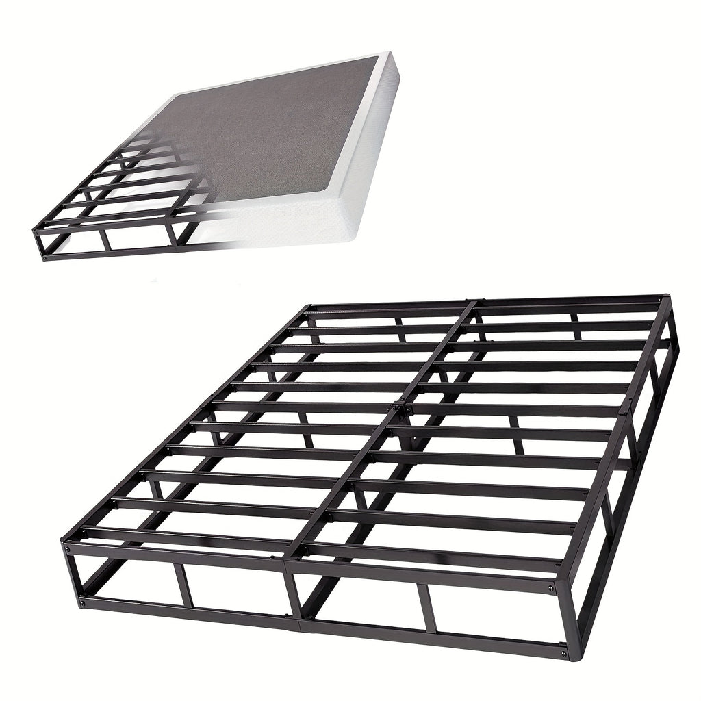 5" High Profile Box Spring with Cover | Heavy Duty Reinforced Steel, Quiet Noise-Free, Easy Assembly – Twin XL Mattress Foundation