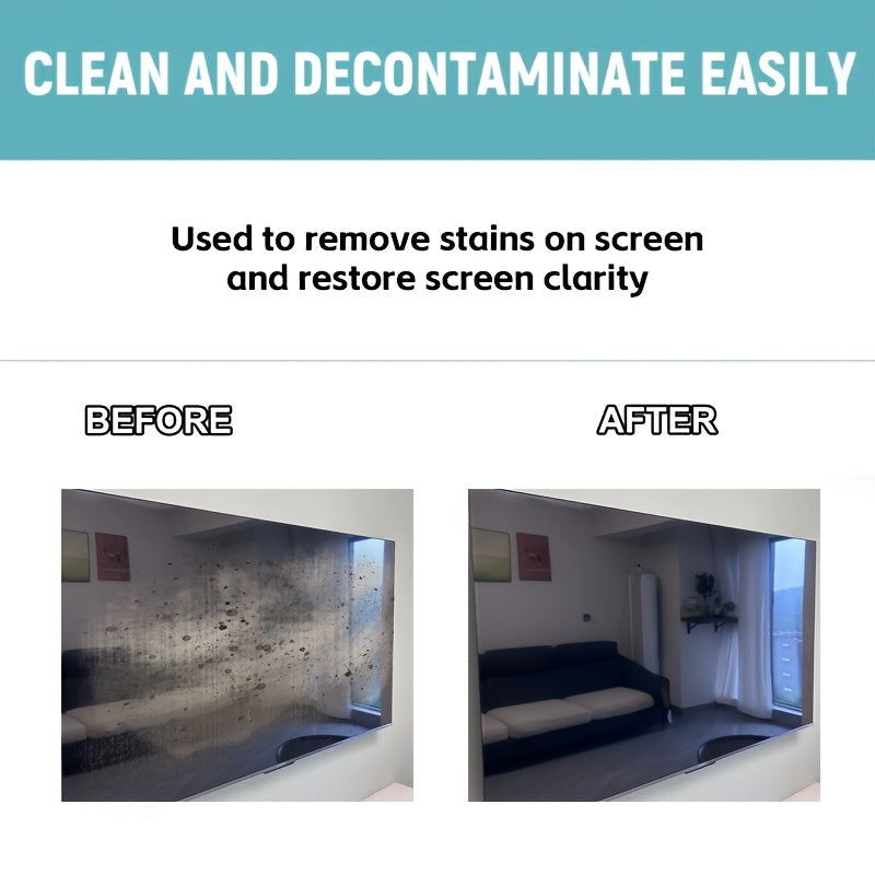 Screen Cleaner Spray Kit – Phone & Computer Screen Polishing Spray with Towel & Dust-Free Cloth for TV, Keyboard, Glasses & Camera