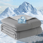 Cooling Blanket for Hot Sleepers – Breathable Lightweight Bedspread with Cooling Technology | All-Season, Machine Washable | Twin, Queen & King | White, Grey, Beige, Light Blue, Navy Blue