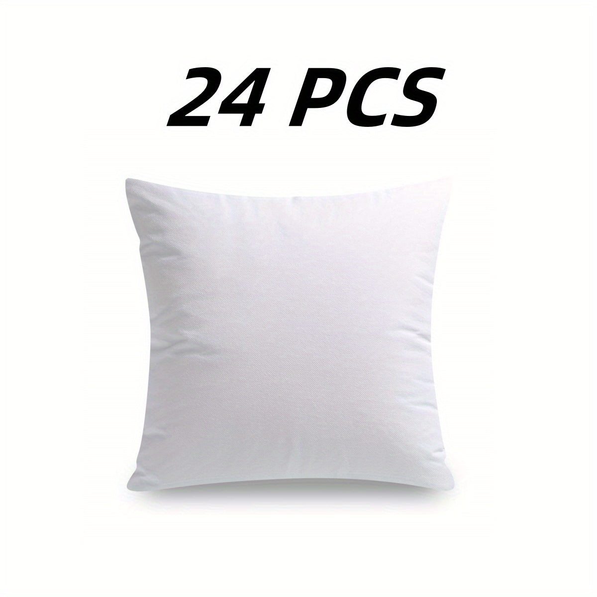 Throw Pillow Inserts Hypoallergenic, Plush Fluffy Cushion Forms for Sofa, Bed & Couch, Square Pillow Stuffers for Home Decoration, Available in 2 to 24 Piece Sets, Multiple Sizes