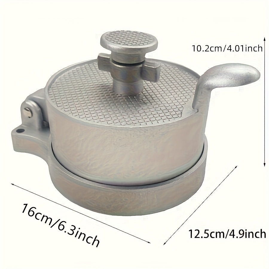 Aluminum Hamburger Patty Press Thickness-Adjustable Burger Patty Maker – Homemade Burger Press for Kitchen, BBQ & Grilling (Single & 2-Pack)