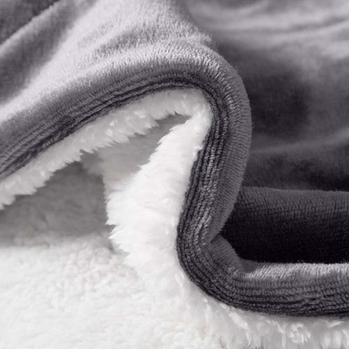 480GSM Heavy Sherpa Fleece Blanket Double-Sided Reversible Warm Throw for Couch Bed Office Travel All Season Comfort Sofa Decoration Holiday Gift