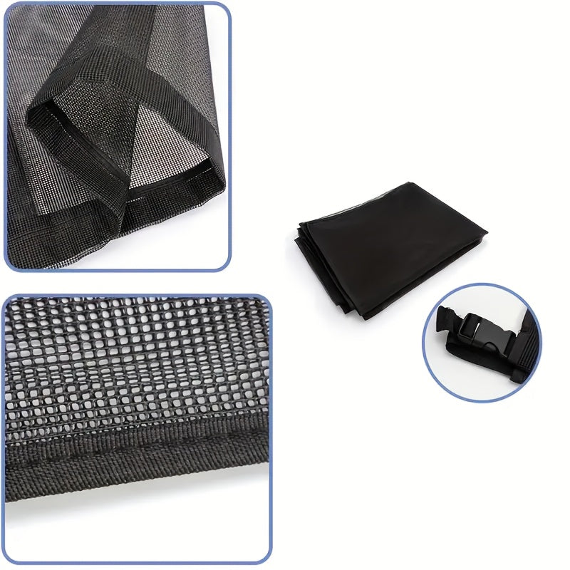 AC Cover Outdoor Heavy Duty Central Air Conditioner Unit Cover Breathable Mesh Adjustable Buckle Straps Debris Bug Leaf Rain Snow UV Protection Residential Commercial XS S M L