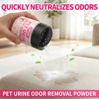 Pet Urine Deodorizing Powder – Powerful Odor Neutralizer & Moisture Absorber for Cat & Dog Urine, Long-Lasting Fresh Scent, Gentle Formula for Carpets, Sofas, Pet Beds, Mattresses & Car Mats