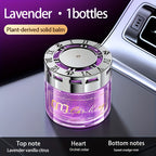 Solid Car Perfume Balm 2-Pack – Long-Lasting Light Fragrance Car Air Freshener & Interior Ornament, 5 Scent Combos: Lavender, Black Forest, Cologne, Wilderness & Gardenia Berry