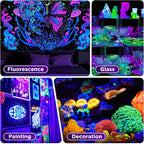 USB UV Black Light LED Mini Spotlights – Connectable 1W UV-A Blacklight for Glow Party, Bedroom Decor, Posters, Halloween & Pet Urine Detection – 2, 4 or 6 Pack