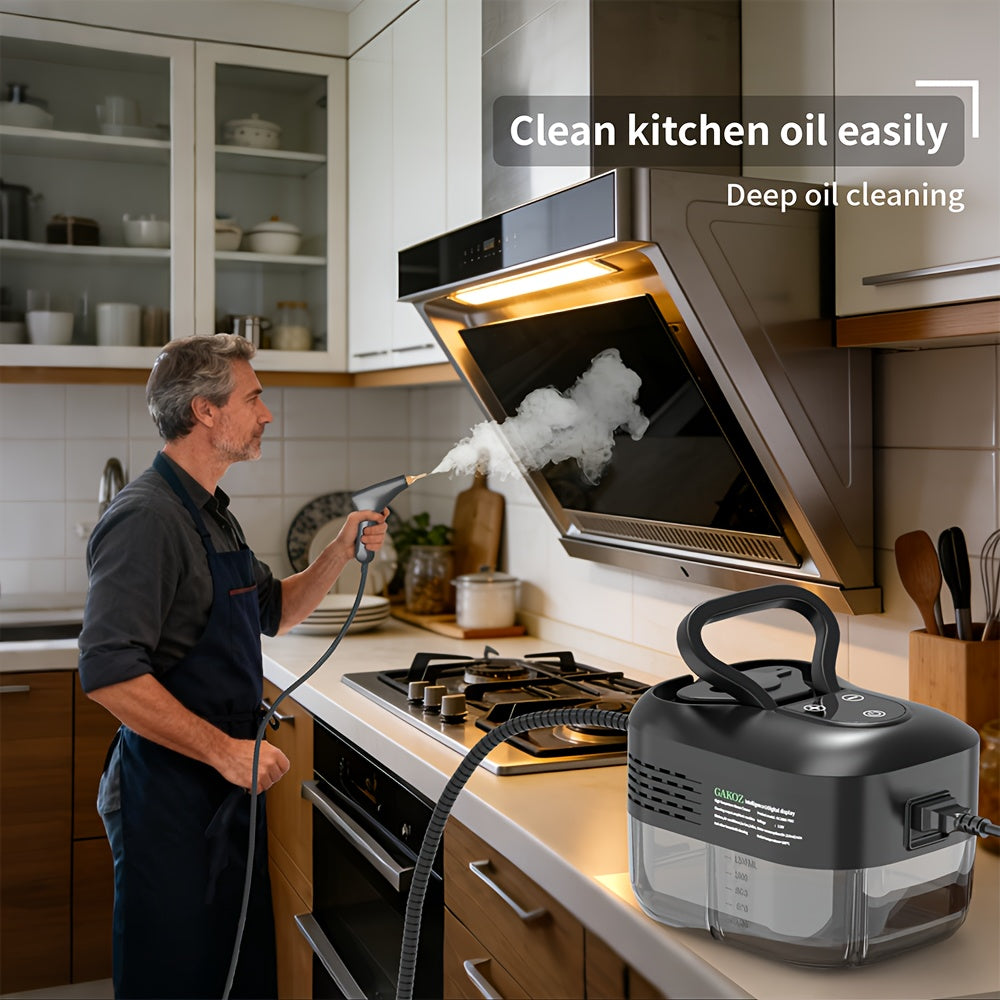 Handheld Steam Cleaner Large-Capacity with Extra-Large Water Tank – Rapid Heating Portable Multi-Function Cleaner for Floors, Cars, Fabrics, Kitchen & Bathroom Tile Grout