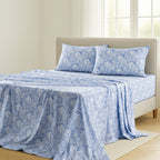 Paisley Bed Sheet Sets Queen King Twin Full Cal King – Soft Brushed Microfiber Deep Pocket Fitted Sheet & Pillowcases, Wrinkle Free