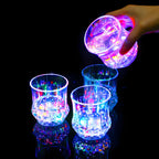LED Light Up Cups 6 Pack - Glow in the Dark Beer Mugs with Colored LED Lights for Party, Birthday, Christmas, Disco & Valentine's Day, Fun Party Supplies Drinkware Set