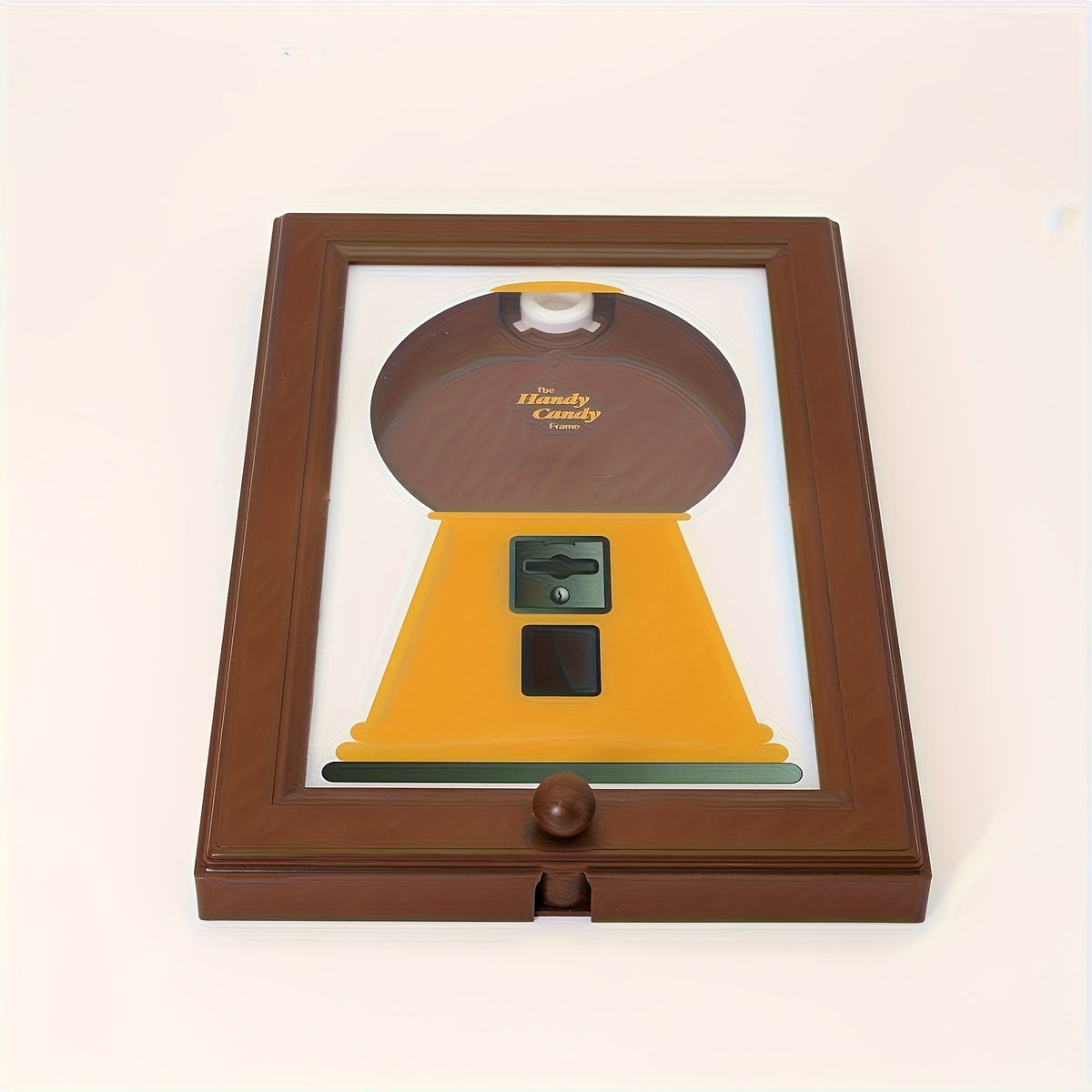 Wall-Mounted Candy Dispenser Frame – Square Hanging Candy Distribution Organizer for Halloween, Christmas, School Parties & Holiday Gifts, Available in Blue, Pink & Yellow