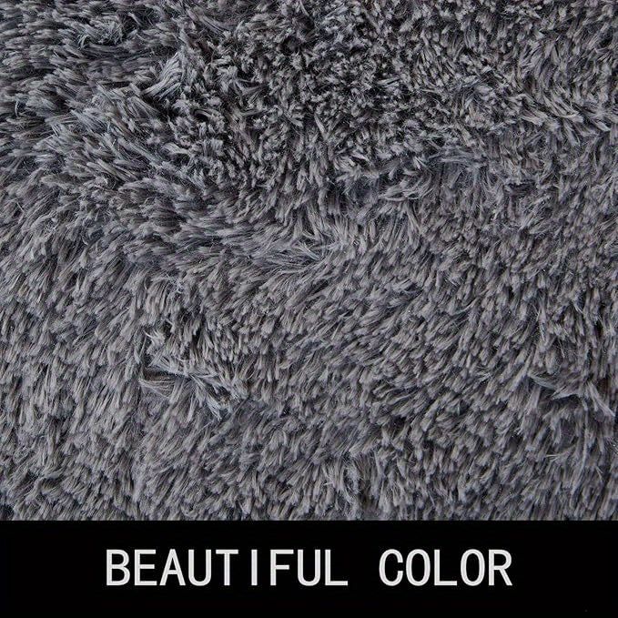 Plush Soft Long-Haired Area Rug – Machine Washable Warm Shaggy Carpet for Bedroom, Living Room, Kitchen & Bathroom, Multiple Colors, 5x8ft or 6x9ft