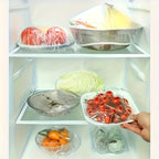 700pcs Reusable Flexible Food Preservation Lids – Transparent Telescopic Bowl & Plate Sealing Covers, Microwave Safe, Dustproof, Fridge Organizer, Value Pack