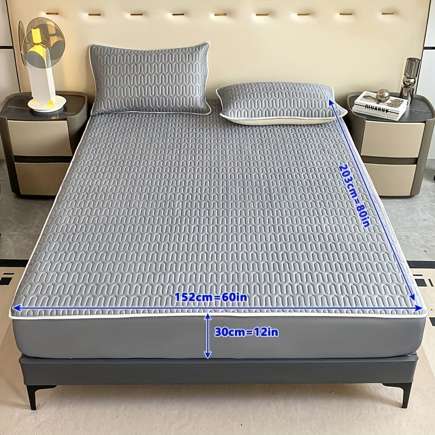 Cooling Stretch Fitted Bed Sheet Soft Breathable Moisture-Wicking Non-Slip Polyester Machine Washable Twin Full Queen King Pink Grey Blue Beige Bedroom Bedding