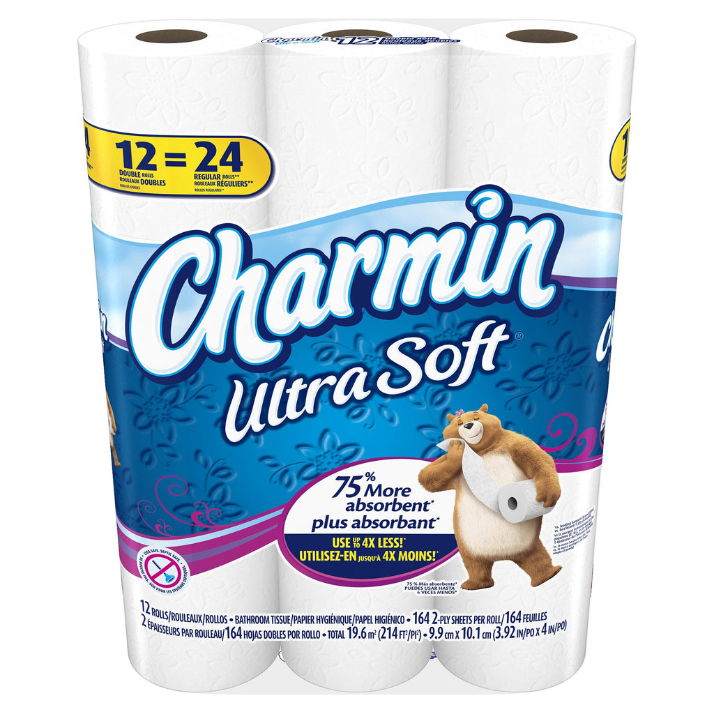 Ultra Soft Mega Roll Toilet Paper 200 Sheets – Available in 6 & 16 Count, Double & Mega Rolls, Cushiony Thick 2-Ply Bath Tissue for the Whole Family