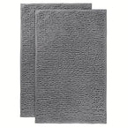 Chenille Bathroom Rug Extra Soft Absorbent Bath Mats for Bathroom Floor – Non-Slip, Water Absorbent, Machine Washable Bath Mat