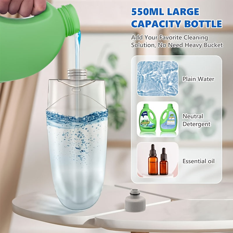 Microfiber Spray Mop with Reusable Pads for Hardwood, Tile & Ceramic Floors – Wet & Dry Cleaning Long Handle Mop