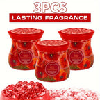 Air Freshener Scented Beads 3-Pack 14oz Each Long-Lasting Fragrance Odor Eliminator for Home Room Closet Bathroom Car Office Fabric Aromatherapy Multiple Scents