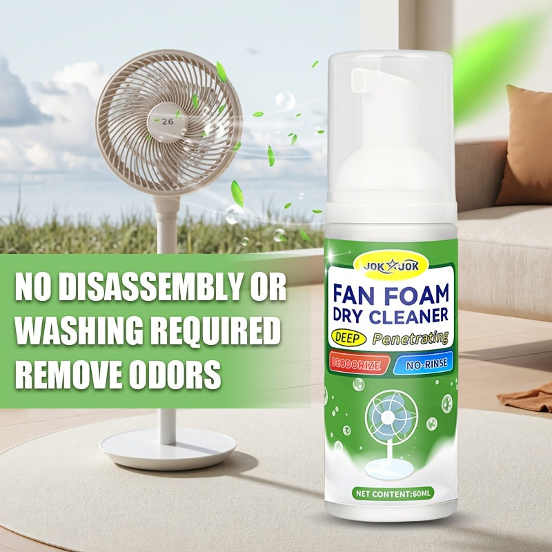 Fan Cleaning Spray 2oz with Towel - Deep Clean Dust Grease & Dirt from Fan Blades Grilles Motors for Ceiling Desktop & Floor Fans and AC Units Dust Repellent