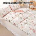 Duvet Cover Set Multicolor Floral Print Queen King Twin Full - 3-Piece Soft Breathable Bedding with Pillowcases, Boho Bedroom Decor All-Season