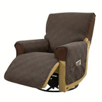 T-Cushion Armchair Cover Anti-Slip Double-Sided Design, Machine Washable Elastic Band Closure Chair Slipcover, Pet-Friendly All-Season Furniture Protector, Available in Small & Large – 8 Colors