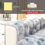 Faux Lamb Fluffy Sofa Cover Modern Gradient – Thick Plush Pet-Friendly Polyester Sofa Protector, Machine Washable 450-500g Fabric for Single, Double, Triple & Combination Sofas