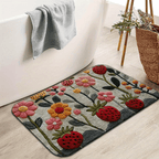 Floral Floor Mat Anti-Slip Indoor Outdoor Rug – Soft Non-Slip Entrance Mat for Living Room, Kitchen, Bedroom & Hallway | 3 Sizes