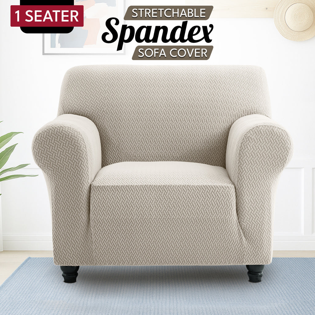 Spandex Stretch Sofa Cover Non-Slip Washable Couch Slipcover for 1 2 3 Seater Elastic Furniture Protector Pet & Kid Friendly Living Room Bedroom Home Decor